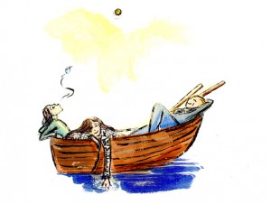 Det er vigtigt at slå fast: Du kan få det bedre. Men det kræver, at du gør noget selv for det. Husk at forkæle dig selv. Illustration: Lais Christensen